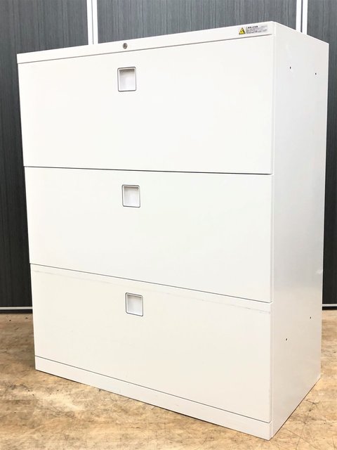 【中古】レクトライン  4BG3ZC ZA75 オカムラ（okamura） ローキャビネット／ラテラル