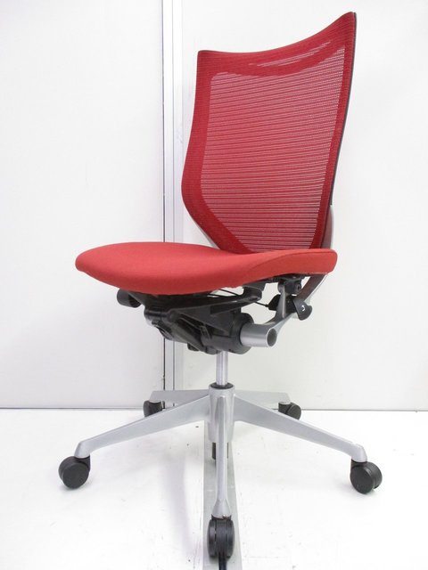 【中古】バロン  CP33DR-8703 オカムラ（okamura） 肘無ローバックチェア