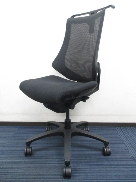 【中古】エフ   イトーキ（ITOKI） 肘無ハイバックチェア