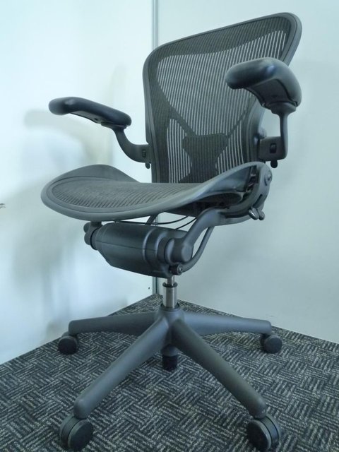 【中古】アーロンチェア   Herman Miller（ハーマンミラー） 肘付ハイバックチェア