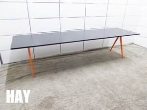 【未使用品】HAY / ヘイ　PYRAMID TABLE / ピラミッド テーブル 　ブラックｘオレンジ　デンマーク　北欧