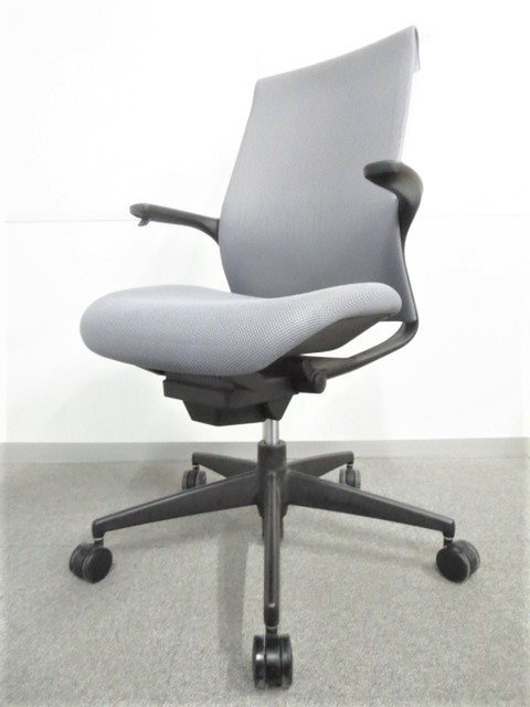 【中古】エムフォー（樹脂脚）   コクヨ（KOKUYO） 肘付ハイバックチェア