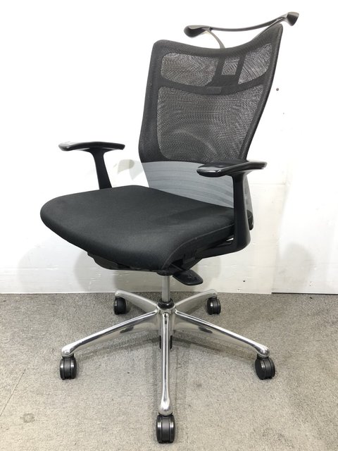 【中古】フィーゴ  オカムラ（okamura） 肘付ハイバックチェア