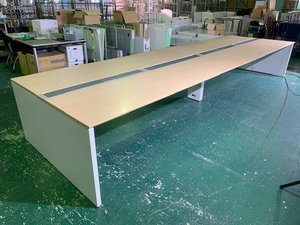 【今流行りのフリーアドレスデスク入荷】ナチュラルカラーでW4800大型サイズ！【関西倉庫在庫】