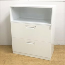 当店限定オリジナル組み合わせ　　　2段ラテラル＋オープンの3段収納　コクヨ　エディア　