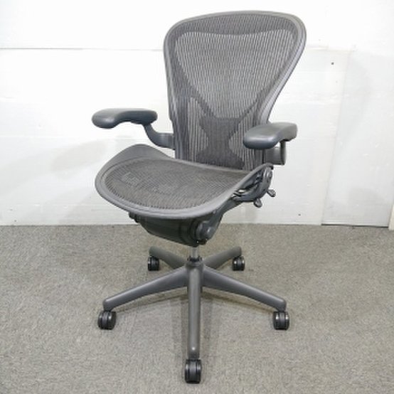 フル装備のアーロンチェア　ポスチャーフィット　Bタイプ　固定肘