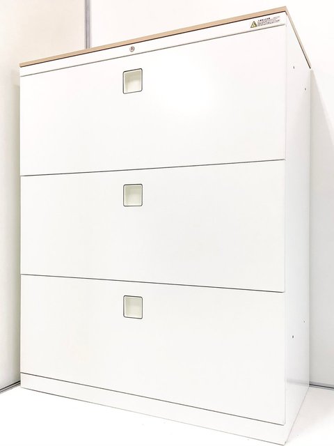 【中古】レクトライン   オカムラ（okamura） ローキャビネット／ラテラル