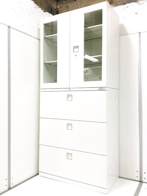 【中古】レクトライン   オカムラ（okamura） ローキャビネット／ラテラル