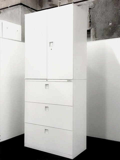 【中古】レクトライン   オカムラ（okamura） ハイキャビネット／その他