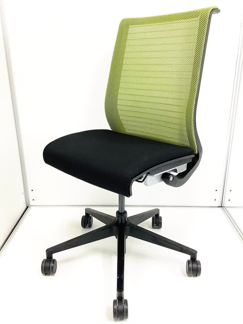 【中古】シンクチェア（座:布  Steelcase（スチールケース） 肘無ハイバックチェア