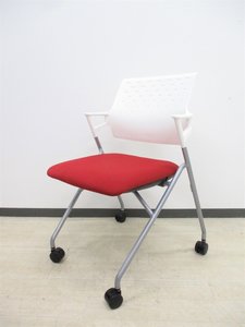 【コクヨ製】【ピエガチェア】【ネスティング】【ブラック】【ロット入荷】【会議用におススメ】【座面跳ね上げOK】【2017年製】