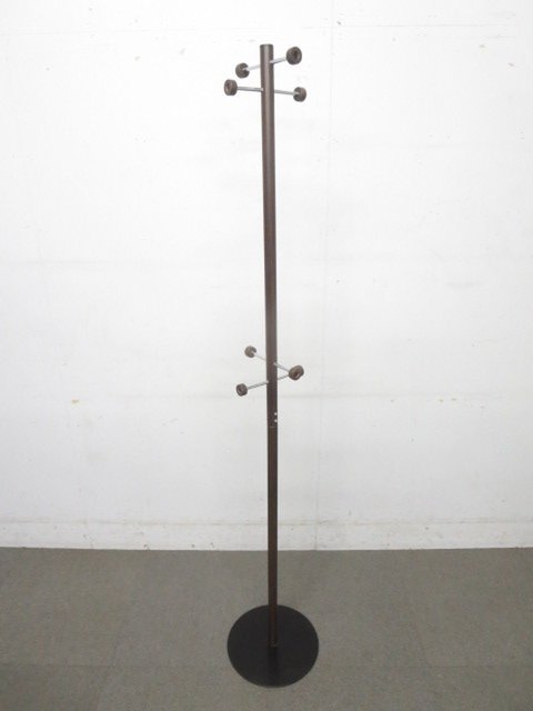 【中古】ポールハンガーラック 3-001MH-BR その他メーカー コートハンガー