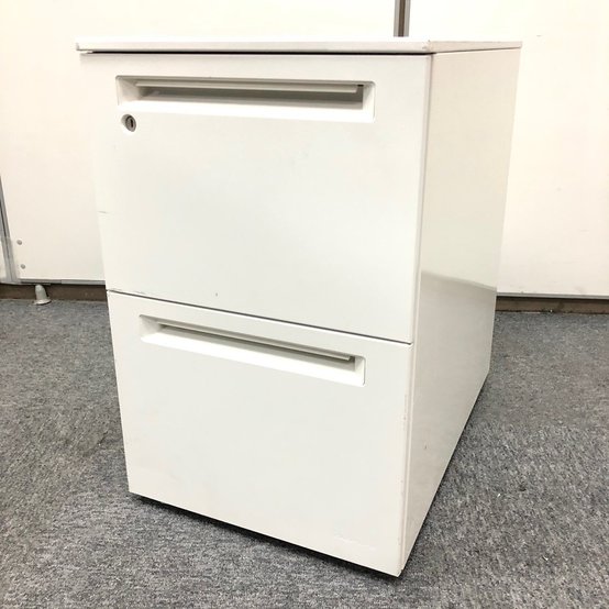 【中古】アドバンス   オカムラ（okamura） ワゴン2段