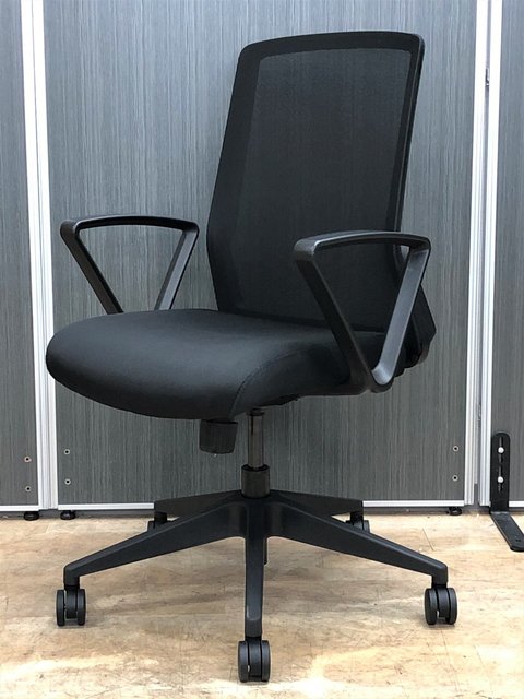 【新古】STM STM-45 井上金庫 肘付ハイバックチェア