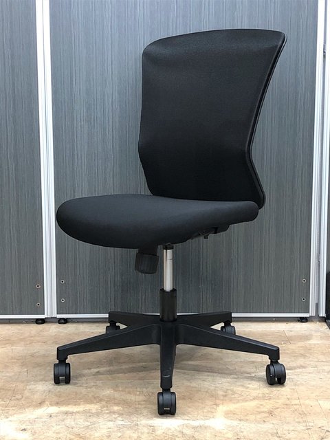 【新古】GSMシリーズ  GSM-10 BK 井上金庫 肘無ローバックチェア