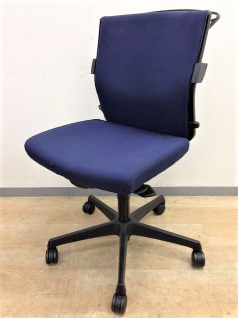 【中古】エスクード（クッション）  C434ZR　FFW4 オカムラ（okamura） 肘無ローバックチェア