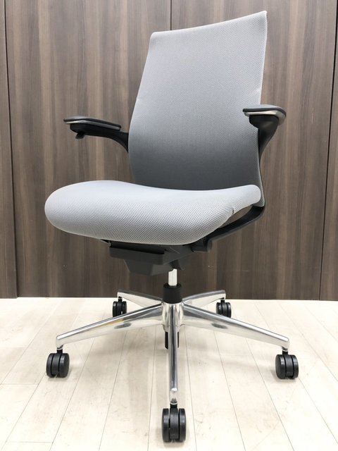 【中古】エムフォー（アルミ脚）  CRS-G2211B コクヨ（KOKUYO） 肘付ハイバックチェア