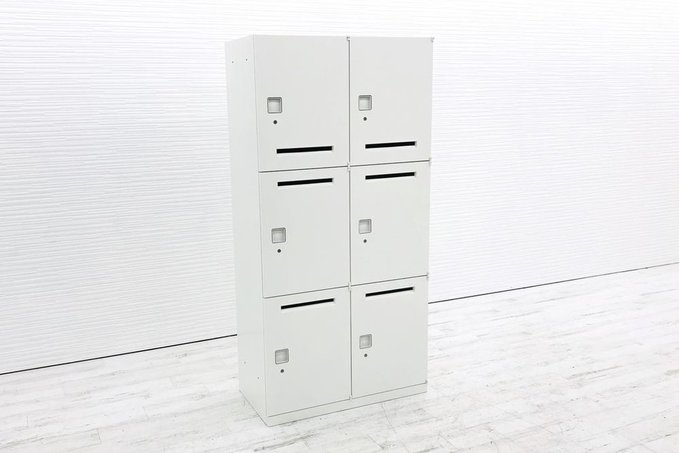 【中古】レクトライン  4BM223Y ZA75 オカムラ（okamura） 6人用更衣ロッカー