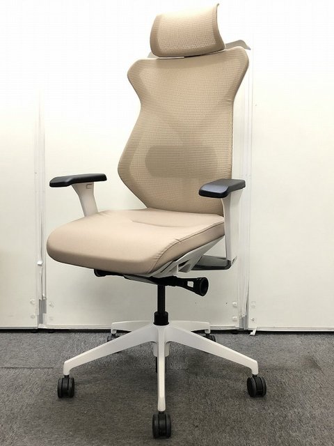 【中古】セクア  KG-357JBH1-WWY3 イトーキ（ITOKI） 肘付ハイバックチェア