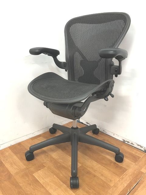 【中古】アーロンチェア（ポスチャー  Herman Miller（ハーマンミラー） 肘付ハイバックチェア
