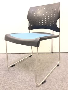 【ロット商品】スタッキングチェア ｜コクヨ製(kokuyo)｜プレド ｜ブルー/ブラック