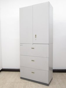 1セット限定！！【定価約15万円！！両開き書庫と3段ラテラル書庫のセット商品！！】■内田洋行■SU‐Ⅱ【I】■おつとめ品