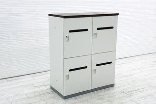 最大40台揃います！イナバ製メールロッカー/圧迫感の無い腰の高さ/投函口付き