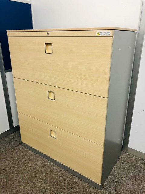 【中古】レクトライン   オカムラ（okamura） ローキャビネット／ラテラル