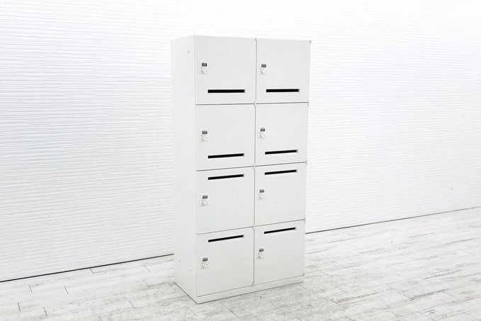 【中古】レクトライン  4BM33Y ZA75 オカムラ（okamura） 8人用更衣ロッカー