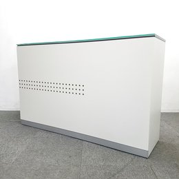 【別注品】内田洋行製のシステムカウンター入荷！中古　インフォメーション　高級　VISIT　ホワイト　エントランス