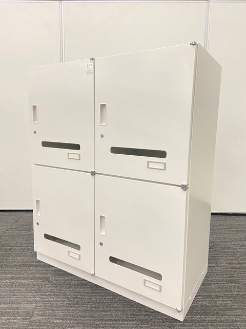 4人用パーソナルロッカー/イトーキ/シンラインシリーズ/投函口あり/ダイヤルロッカー