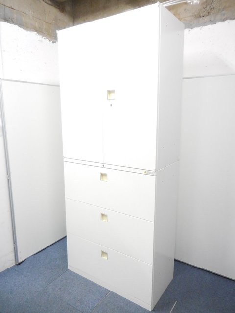 【1セット限定】岡村製作所の定番レクトライン！人気のホワイト書庫セット！