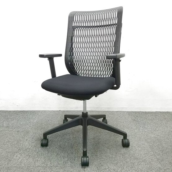 【中古】AJ（エージェイ）  AJA-320BN-PA ウチダ（UCHIDA) 肘付ハイバックチェア