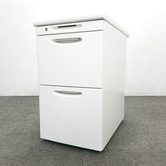 【中古】SDデスクシステム   オカムラ（okamura） 脇机3段