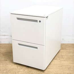 A4ファイル×2段収納　鍵付サイドキャビネット　インキャビネット　イトーキ　CZR