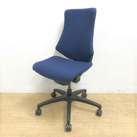 【中古】エフ  KG-130GS-T1B2 イトーキ（ITOKI） 肘無ハイバックチェア