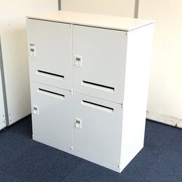 オカムラ製　レクトラインシリーズ　4人用　ダイヤル式　メールロッカー！！※非常解除キーは付属しておりません。