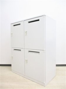 【状態良好品入荷！】【天板付きメールロッカー】内田洋行製　HSシリーズ【オフホワイトカラー】☆