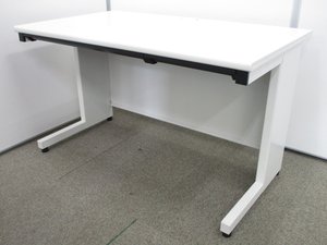 5月下旬入荷予定！【人気のホワイトデスク】PLUS製　フラットライン　平机【幅1200mm】【コスパ◎】