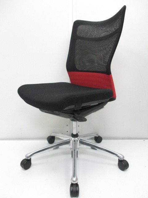 【中古】フィーゴメッシュ  CJ31BR オカムラ（okamura） 肘無ミドルバックチェア