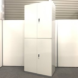 【2セットのみ】人気のホワイト書庫セット！上下ともに両開きタイプで収納管理のしやすいモデル！