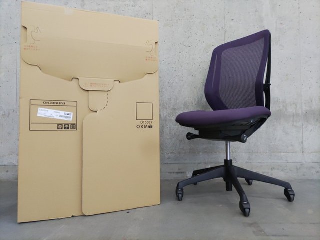【新古】シルフィー（メッシュ）  C635VR FMP0 オカムラ（okamura） 肘無ハイバックチェア