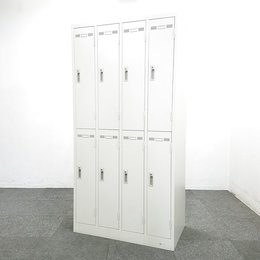 【2台入荷】鍵2本付き！人気の8人用ロッカー入荷！中古　ロッカー　更衣室　鍵付き　【メーカー在庫にて保管】
