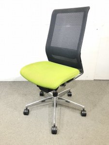 【在庫2点！】コクヨ製　エアフォートチェア　グリーンカラー　ランバートサポート付　【座り心地抜群】【国内メーカー】