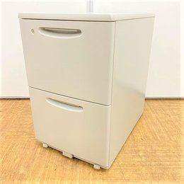 【2台入荷】書類整理の強い味方！！もちろん鍵付き　A4×2段タイプ