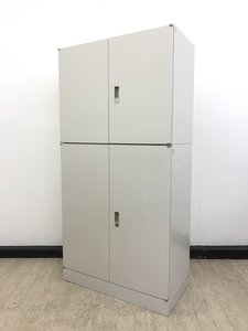 【使い勝手良し！】両開き＋両開きの仲良しコンビ！◆オカムラ製42型◆H1800タイプ