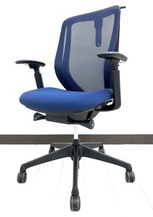 オカムラ｜シルフィー｜ブルーカラー｜肘付きハイバックチェア！！【オフィスチェア店】