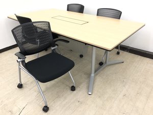 【2台限定】極上高級テーブルラティオⅡ（RatioⅡ）春日部入店※大きさ注意幅2100㎜◆オカムラ製