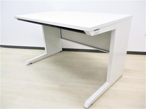 人気のホワイト平デスク　W1200なので使いやすいサイズ！！イトーキ製　引き出し2か所