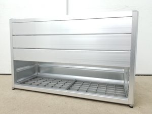 【スタイリッシュなデザイン！】■オカムラ製　傘立て　シルバーパネル付【オフィスの必需品！】